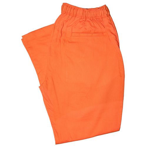 Mens Pants Joggers Orange Cotton Stretch Drawstring Harem Casual Beach Large