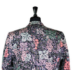 Mens Blazer Blue Pink Green Floral Cotton Summer Dress Formal 2 Button Jacket Wedding Sport Coat 42R