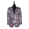 Mens Blazer Blue Pink Green Floral Cotton Summer Dress Formal 2 Button Jacket Wedding Sport Coat 42R