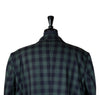 Mens Blazer Green Black Plaid Check Wool Dress Formal Suit Jacket Wedding Sport Coat