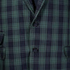 Mens Blazer Green Black Plaid Check Wool Dress Formal Suit Jacket Wedding Sport Coat