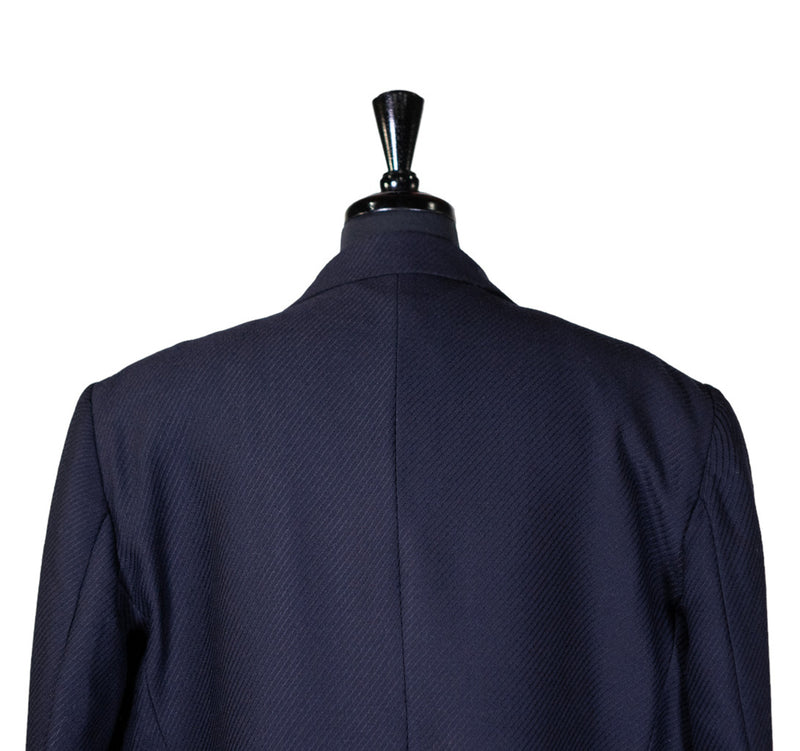 Mens Blazer Navy Blue Wool Gold 2 Button Dress Formal Suit Jacket Wedding Sport Coat 48R