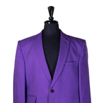 Mens Blazer Purple Wool Handmade Dress Formal Designer Suit Jacket Wedding Sport Coat 42R