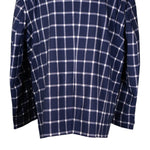 Mens Blazer Blue White Check Plaid Wool Handmade Dress Formal Suit Jacket Wedding Sport Coat 48R