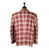 Mens Blazer Red Yellow Beige Plaid Check Wool Dress Formal Suit Jacket Wedding Sport Coat 48R