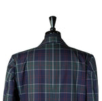 Mens Blazer Green Blue Red Tartan Plaid Wool Dress Formal Suit Jacket Wedding Sport Coat 44R