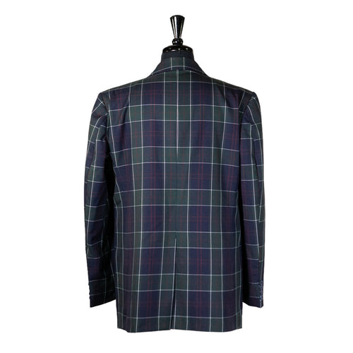 Mens Blazer Green Blue Red Tartan Plaid Wool Dress Formal Suit Jacket Wedding Sport Coat 44R