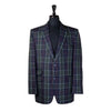 Mens Blazer Green Blue Red Tartan Plaid Wool Dress Formal Suit Jacket Wedding Sport Coat 44R