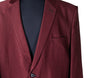 Mens Blazer Red Black Striped 2 Button Dress Formal Tuxedo Suit Jacket Wedding Sport Coat 46R