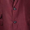 Mens Blazer Red Black Striped 2 Button Dress Formal Tuxedo Suit Jacket Wedding Sport Coat 46R