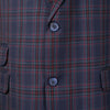 Mens Blazer Blue Green Red Tartan Plaid Wool 2 Button Dress Formal Suit Jacket Wedding Sport Coat 44R