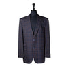 Mens Blazer Blue Green Red Tartan Plaid Wool 2 Button Dress Formal Suit Jacket Wedding Sport Coat 44R