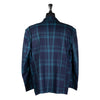 Mens Blazer Blue Green Plaid Wool Handmade Formal Suit Jacket Wedding Sport Coat 44R