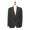 Mens Blazer Black Gray Geometric Wool Dress Formal Tuxedo Suit Jacket Wedding Sport Coat 46R