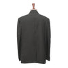Mens Blazer Black Gray Geometric Wool Dress Formal Tuxedo Suit Jacket Wedding Sport Coat 46R