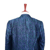 Mens Jacquard Blazer Blue Purple Green Floral Abstract Formal Party Jacket Sport Coat 42R