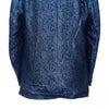 Mens Jacquard Blazer Blue Purple Green Floral Abstract Formal Party Jacket Sport Coat 42R