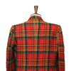 Mens Blazer Red Green Textured Plaid Check Handmade Dress Formal Suit Jacket Wedding Sport Coat 44R