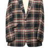 Mens Blazer Blue Red Tartan Plaid Check Wool Handmade Dress Formal Suit Jacket Wedding Sport Coat 44R