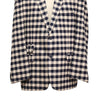 Mens Blazer Blue Beige Plaid Check Cotton 2 Button Dress Formal Suit Jacket Wedding Sport Coat 46R