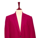 Mens Blazer Burgundy 100% Wool Lined Formal Party Jacket Wedding Sport Coat 42R