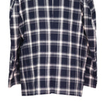 Mens Blazer Blue White Plaid Check Wool Handmade Dress Formal Suit Jacket Wedding Sport Coat 46R