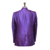 Mens Blazer Purple Geometric Silk Handmade Dress Formal Tuxedo Suit Jacket Sport Coat 44R