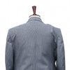 Mens Blazer Blue Striped Textured Cotton Handmade Dress Formal Suit Jacket Wedding Sport Coat 46R