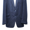 Mens Blazer Navy Blue Pinstripe Wool Handmade Dress Formal Suit Jacket Wedding Sport Coat 46R