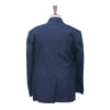 Mens Blazer Navy Blue Striped 100% Wool 2 Button Dress Formal Suit Jacket Wedding Sport Coat 48R