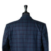 Mens Blazer Navy Blue Green Plaid Check 100% Wool Handmade Dress Formal Suit Jacket Sport Coat 44R