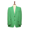 Mens Blazer Green Pink Striped Wool Blend 2 Button Dress Formal Suit Jacket Wedding Sport Coat 44R