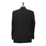 Mens Blazer Black Beads Wool 2 Button Designer Dress Formal Tuxedo Suit Jacket Wedding Sport Coat 44R