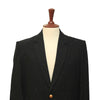 Mens Blazer Black Beads Wool 2 Button Designer Dress Formal Tuxedo Suit Jacket Wedding Sport Coat 44R