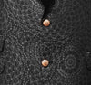 Mens Blazer Black Geometric Silk Velvet Dress Formal Tuxedo Suit Jacket Wedding Sport Coat 46R