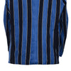 Mens Blazer Blue Black Striped Preppy Formal Party Jacket Wedding Sport Coat 48R