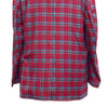 Mens Blazer Plaid Red Teal Orange Wool Formal Suit Jacket Wedding Sport Coat 46R