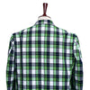 Mens Blazer Plaid Green Blue White Dress Formal Jacket Wedding Sport Coat 46R