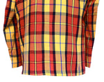 Mens Blazer Red Yellow Plaid Wool Dress Formal Jacket Wedding Sport Coat 48R
