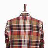 Mens Blazer Plaid 100% Wool Multicolor Lined Dress Formal Jacket Sport Coat 48R