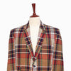 Mens Blazer Plaid 100% Wool Multicolor Lined Dress Formal Jacket Sport Coat 48R