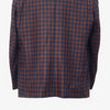 Mens Blazer Plaid Check 100% Wool Brown Blue Dress Formal Jacket Sport Coat 48R