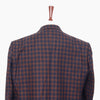 Mens Blazer Plaid Check 100% Wool Brown Blue Dress Formal Jacket Sport Coat 48R