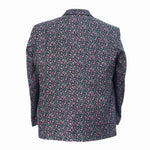 Mens Blazer Floral Blue Pink Green Cotton Formal Jacket Wedding Sport Coat 48R