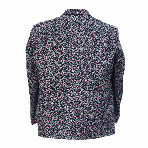 Mens Blazer Floral Blue Pink Green Cotton Formal Jacket Wedding Sport Coat 48R