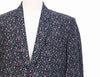 Mens Blazer Floral Blue Pink Green Cotton Formal Jacket Wedding Sport Coat 48R