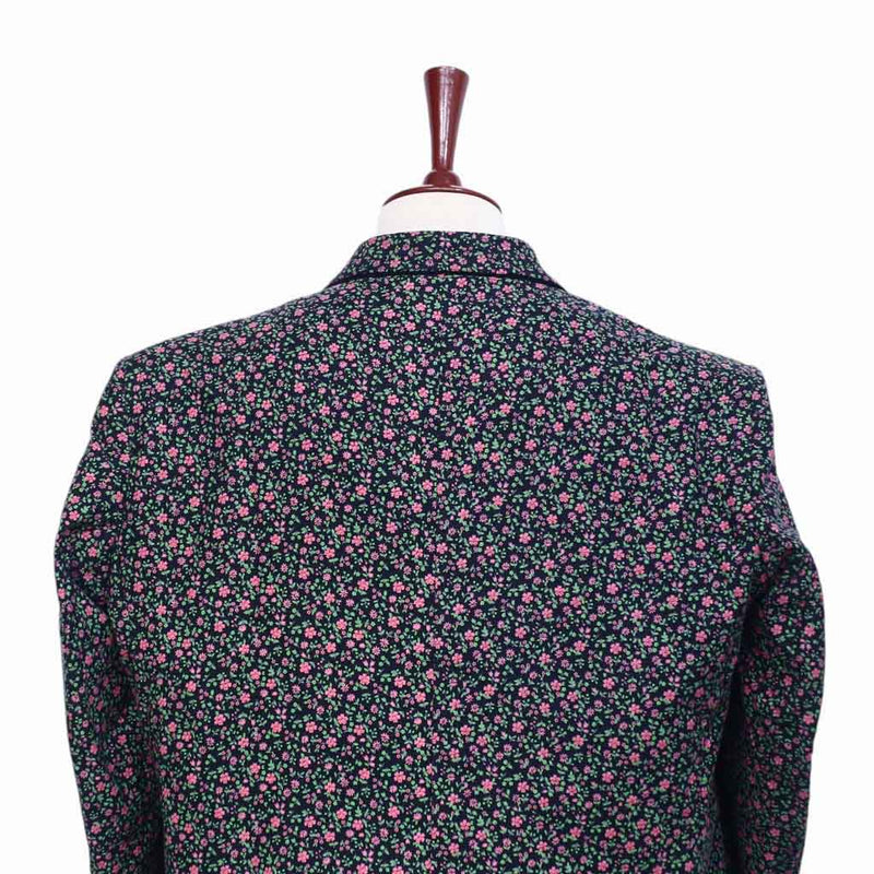Mens Blazer Floral Blue Pink Green Cotton Formal Jacket Wedding Sport Coat 48R