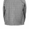 Mens Blazer Black White Check Plaid Cotton Formal Jacket Wedding Sport Coat 48R