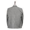 Mens Blazer Black White Check Plaid Cotton Formal Jacket Wedding Sport Coat 48R
