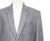Mens Blazer Gray Herringbone Striped Wool Dress Formal Jacket Sport Coat 48R